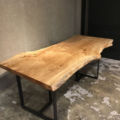 マスカレ 一枚板 ダイニングテーブル 2300mm 大判 無垢材 6人掛け マスカレ 一枚板 ダイニングテーブル 2300mm 大判 無垢材 6人掛け