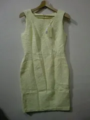 未着用タグ付き Debut de Fiore ノースリーブ ワンピース 38サイズ イエロー 定価22,000円 5-2102-5015