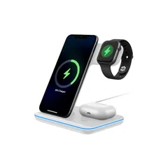 ワイヤレス充電器 3in1 マグネット式 急速充電15W/10W/7.5/5W Type-C端子 スタンド 置くだけ 同時にiPhone/Apple Watch/Airpodsに対応 3デバイス同時充電 iPhone16/15/14/13/12/11シリー 1
