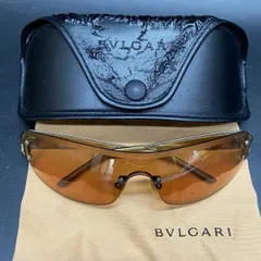 Q281 BVLGARI ブルガリ Ｍ１０３３７１４ サングラス メガネ 眼鏡 レディース メンズ ブラウン系　フレーム　中古　ケースダメージありのサムネイル
