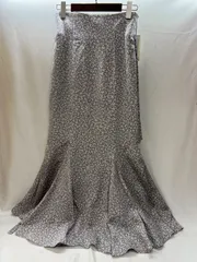 【大清水77-1-0729oa】snidel ハイウエストマーメイドプリントスカート SIZE1 (S～M相当)【中古】【レディース】