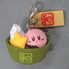 【中古】キーホルダー・マスコット(キャラクター) カービィ(あんみつ) ちょこんと和菓子かーびぃチャーム 「一番くじ 星のカービィ ふわふ和コレクション～ぽよぽよ日和～」 F賞