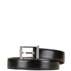 ブルガリ リバーシブル ブラック ブラウン レザー メンズ BVLGARI【1-0231839】