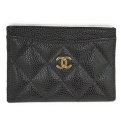 CHANEL マトラッセ カードケース キャビアスキン ブラック AP0213