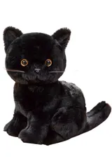 大特価‼️ リアルな黒猫のぬいぐるみ　ペット　可愛い　リアル　黒猫 ニニアンドキノ パーフェクトペット (大サイズ) 黒猫 ぬいぐるみ