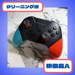 【A：良品】Switch対応 ワイヤレスコントローラー Bluetooth 無線 Proコン互換 ネオンカラー