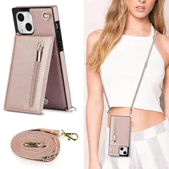 Cavor iPhone13 Pro Max スマホケース手帳型 iPhone13 Pro Max ショルダー ケース肩掛け 首かけ 斜めがけ iPhone13 Pro Max 財布型ケース iPhone13 Pro Maxケース カード収納 【上下開】  0