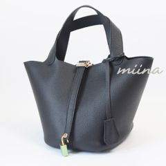 新品】おまけ付 牛本革 バケツバッグ キューブバッグ ゴールド 