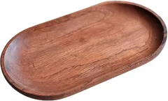 Chicer キャッシュトレイ 18cmx10cm カルトン アクセサリートレイ コイントレー 釣り銭トレー キャッシュトレー お会計トレー お会計皿 お洒落 高級 小物入れ 玄関 木製(ブラウン,  お札が収まるサイズ)