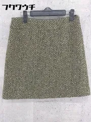 ◇ SCAPA スキャパ ミニ 台形 ツイード スカート サイズ40 カーキ レディース 【中古】 【1002801154141】のサムネイル