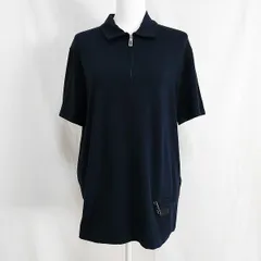#snc プラダ PRADA ポロシャツ XL 濃紺 半袖 大きいサイズ ジップアップ レディース [908467]のサムネイル