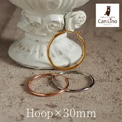 フープピアス アレルギー対応 サージカルステンレス 大きめ 直径30mm×幅2mm 片耳 輪っか リング シンプル おしゃれ