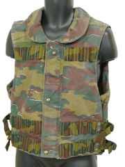 ベルギー軍 ボディアーマー ベスト カバー ジグソーカモ Mロング 画像現品