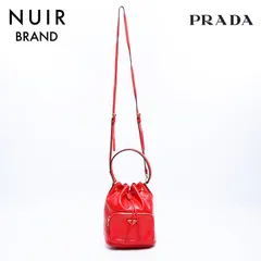 PRADA プラダ ショルダーバッグ デュエット レザー バケット