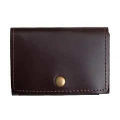 ミニ財布 財布 メンズ コンパクト 【雑誌掲載】 小さい財布 コンパクト財布 本革 1 (ダークブラウン) [ダークブラウン]