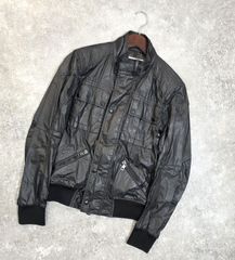 ★【MONCLER/モンクレール】ポリウレタンコーティング加工 ナイロンジャケット シャモア ライトウェイト バイカー スタイル ジャケット ブラック メンズ 1 PAWNSHOPRiZ	 パウンショップリズ