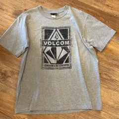 VOLCOM ロゴTシャツ グレー L, USED