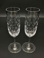 ティファニー Tiffany & Co. シャンパングラス フローレット 2客 箱付き ペアグラス 美品 2507LT207