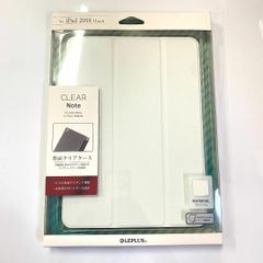新品 未使用 iPadPro2018 11inch (第1世代) 背面クリアフラップケース ハーフクリア シボ加工 PUレザー ホワイト 白