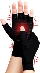 Copeflap 指なし手袋 着圧手袋 滑り止め サポーター 指きり手袋 薄手 吸汗速乾 手のひら 手の甲(1双， M)