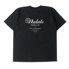 NALUTO TRUNKS ナルト トランクス Tシャツ サイズ:XL / ブランドロゴ クルーネック Tシャツ / ブラック 黒 / トップス カットソー 半袖【メンズ】【中古】