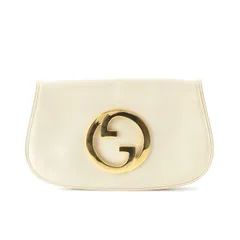 グッチ ブロンディ クラッチ セカンドバッグ Gモチーフ アイボリー【中古】