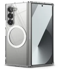 新品 【Ringke】Galaxy Z Fold 6 ケース FUSION MAGNETIC TPU+PC 黄ばみにくい 耐黄変 落下防止 耐衝撃 米軍MIL規格取得 Galaxy Z Fold6 (SC-55E / SCG28) マグネット クリアケース ス