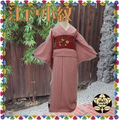 【江戸小紋】半色に三種の小紋模様の着物