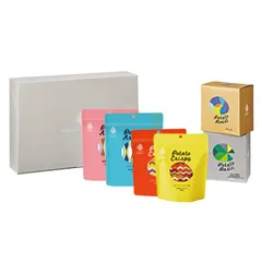【阪急百貨店×Calbee】グランカルビー ギフトボックス 6種セット カルビー 地域限定 高級ポテトチップス 芳醇ビーフコンソメ 味わい海苔 ガーリックソルト ポルチーニ＆クリーム トリュフソルト ハニー＆ブルーチーズ 