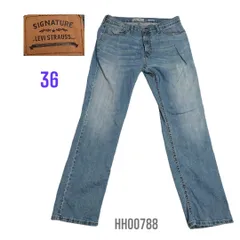 メンズストレッチデニムパンツブルージーンズw36股下81㎝　HH00788