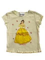 [Size100]vintage 미녀와 야수 디즈니 프린세스 벨 반소매 T셔츠 disney world US헌옷 미국 수입 빈티지