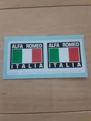ALFA ROMEO アルファ ロメオ ITALIA Tricolore Style 50mm  ステッカー