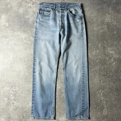 90s USA製 Levis 501 ストレート デニム パンツ 32 33 / 90年代 アメリカ製 オールド リーバイス ジーンズ ジーパン 脇割り