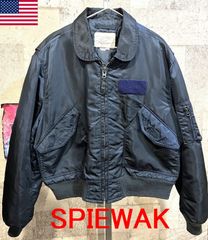アメリカ製 スピワック【SPIEWAK】CWU-45/P レプリカ フライトジャケット/前期型 セージグリーン Lサイズ相当 即決 USA製 SPIEWAK スピワック CWU-45P フライトジャケット メンズM