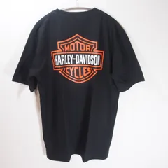 Harley-Davidson ハーレー プリント Ｔシャツ 黒 ブラック  M/L/XLサイズ バックプリント ハーレーダビッドソン ロゴ  バックプリントＴシャツ