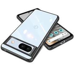 【迅速発送】Google Pixel 7a ケース クリア 耐衝撃 黄変防止 耐久性 Pixel 7a カバー 透明 薄型 軽量 TPU素材 落下防止 擦り傷防止 スマホケース ストラップホール付き グーグル ピクセル 7a ケース 6.1インチ(ブラック)