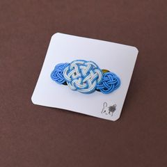 亀結びのバレッタ