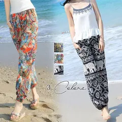 げ アジアンパンツ サルエルパンツ エスニック レディース タイパンツ ワイドパンツ ジョガーパンツ ルームウェア ダンス 楽チン 体型カバ