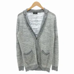 エポカ ウォモ EPOCA UOMO カーディガン ニット 薄手 リネン混 46 XL グレー /GVのサムネイル