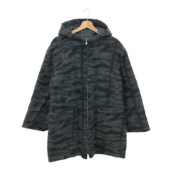 【美品】ユキコハナイ　ブラック毛皮＆シルクリバーシブルロングコート 美品】ユキコハナイブラック毛皮＆シルクリバーシブルロングコート