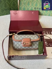【今日特価】Gucci グッチ 1955 レトロ アンダーアームバッグ ダブルGロゴチェーン 精致な定型デザイン