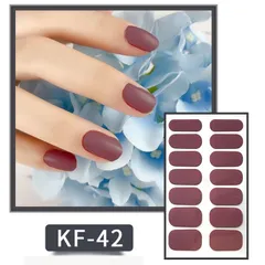 KF042 ネイルシール 貼るだけ ジェルネイル 3D時短簡単お手軽 セルフネイル マニキュア 張るだけ ウエディング 手用 夏デコシール 柄花フラワー蝶バラ星ボタニカル かわいい シンプル ブライダル シルバー ゴールド ホワイト グラデーション 単色★4