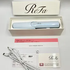 【美品】MTG ReFa FINGER IRON ST RE-AS-02A ホワイト リファフィンガーアイロンST ヘアアイロン 本体のサムネイル