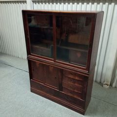 カリモク 木製食器棚 ダークブラウン ガラス扉付き - メルカリ カリモク 木製食器棚 ダークブラウン ガラス扉付き - メルカリ