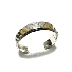 希少♦️ヴィンテージ k18♦️コンビリング♦️男女兼用♦️石なし シンプルデザイン 希少♦️ヴィンテージ k18♦️コンビリング♦️男女兼用♦️石なし