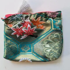 ポーチ　和柄ポーチ　和小物　花柄　織物　敬老の日　母の日　プレゼント