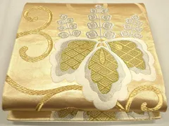 平和屋着物◎六通柄袋帯　桐文　金銀糸　正絹　逸品　CAAU1308ft