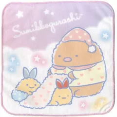 【中古】雑貨 とんかつ＆えびふらいのしっぽ/ハンドタオル おやすみっコタオルコレクション 「一番くじ すみっコぐらし～ふわふわおやすみっコ～」 G賞