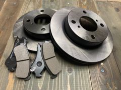 フロント ブレーキパッド&ブレーキローター 左右セット ダイハツ タント エグゼ L455S L465S 04491-97210 43512-B2111