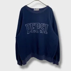 ☆PEPSI☆ペプシ☆90s☆ロゴスウェット☆アドバタイジング☆ロゴ刺繍☆ネイビー☆L☆B25Mのサムネイル